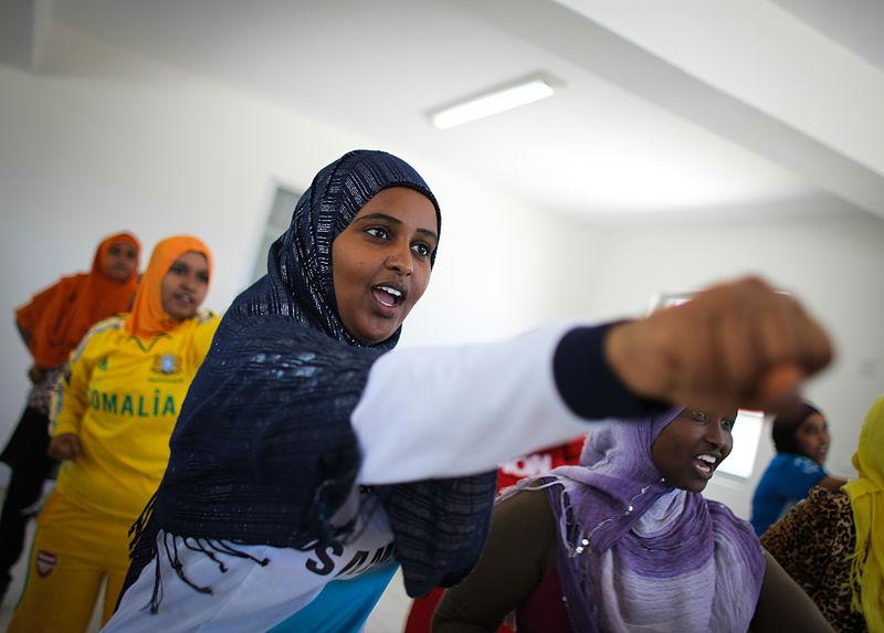 Muslim Women Learn Self-Defense Techniques