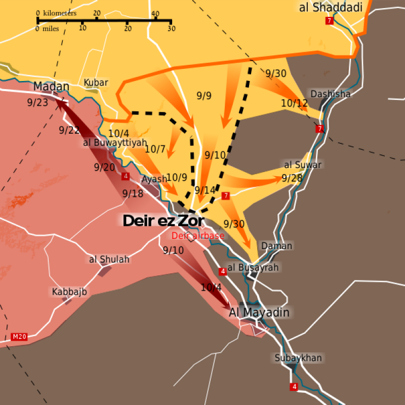 Diagram of Deir Ez-Zour Offensive