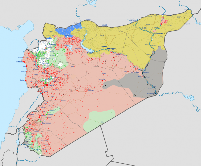 Syrian Civil War Map