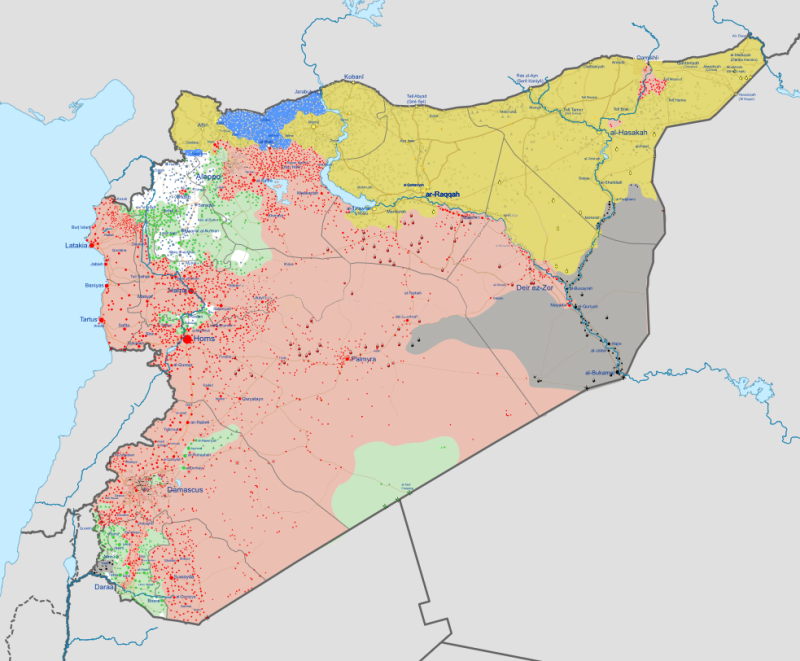 Syrian Civil War Map Syrian Civil War Map
