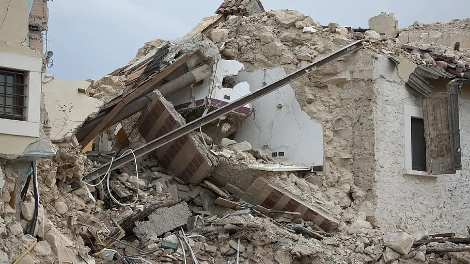 Rubble after Earthquake