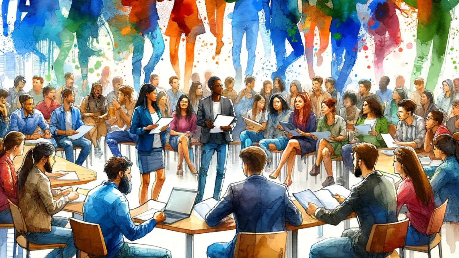 AI Generated Students in class
