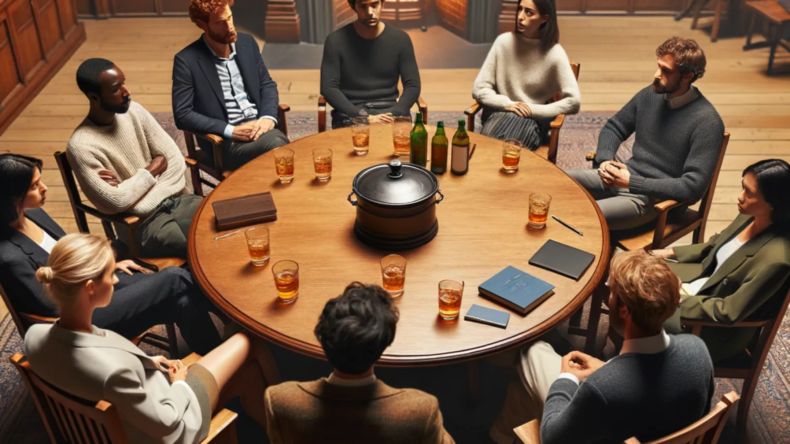 people around table