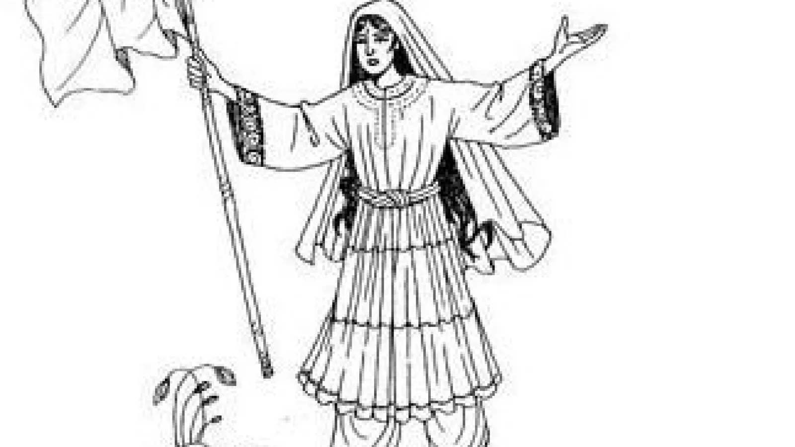 Drawing of Malalai of Maiwand