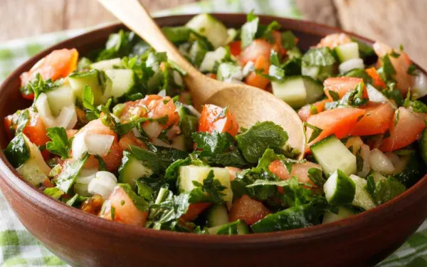 a bowl of Shirazi Salad