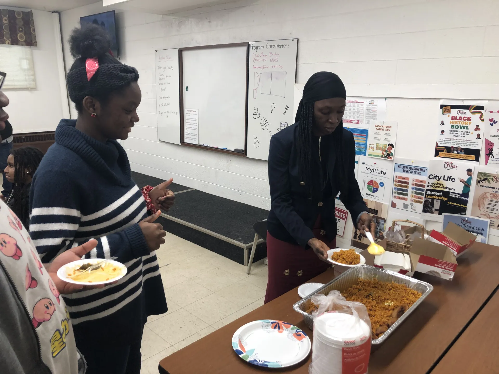 Students excited to try Jollof rice
