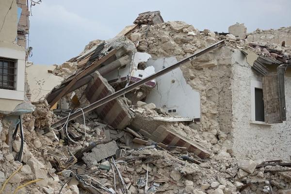 Rubble after Earthquake