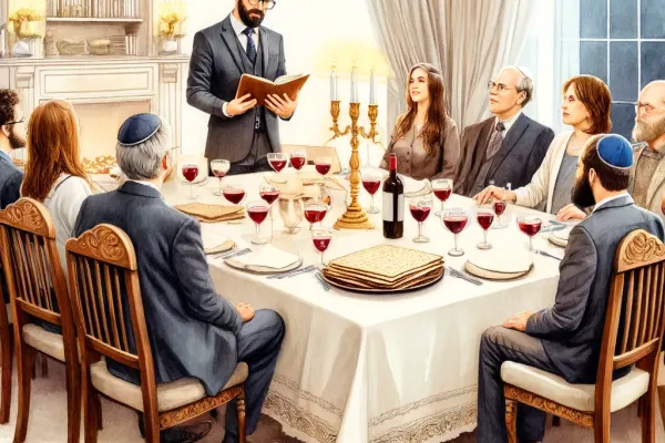image of a passover seder