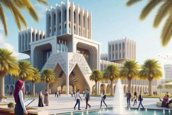 Researchers in Qatar, University Campus