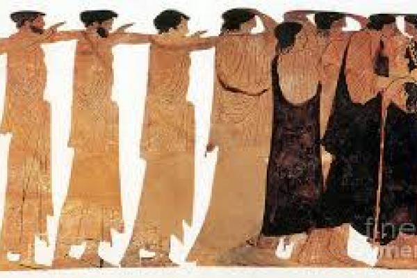 Image of Ancient Greek Funeral Procession Image of Ancient Greek Funeral Procession